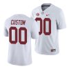 alabama crimson tide custom white game college football jersey