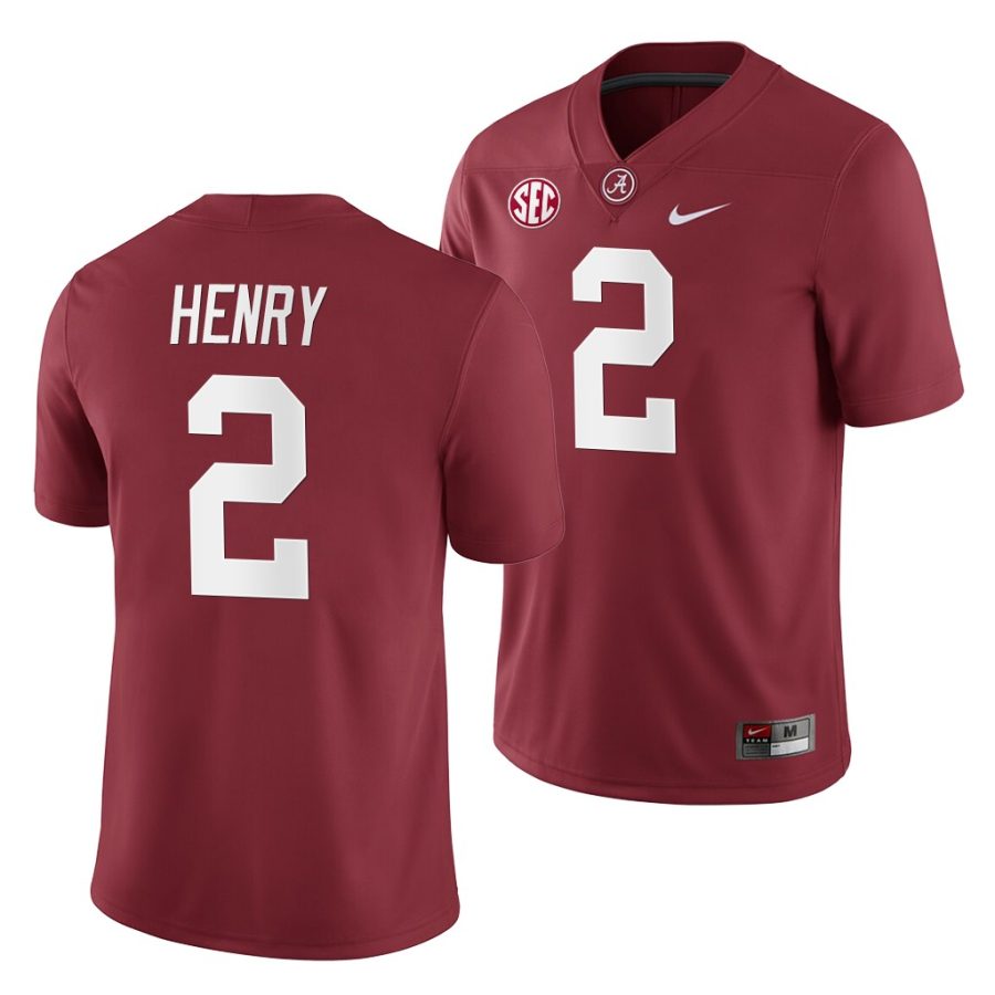 alabama crimson tide derrick henry crimson college football men's jersey