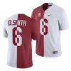 alabama crimson tide devonta smith white crimson split men's jersey