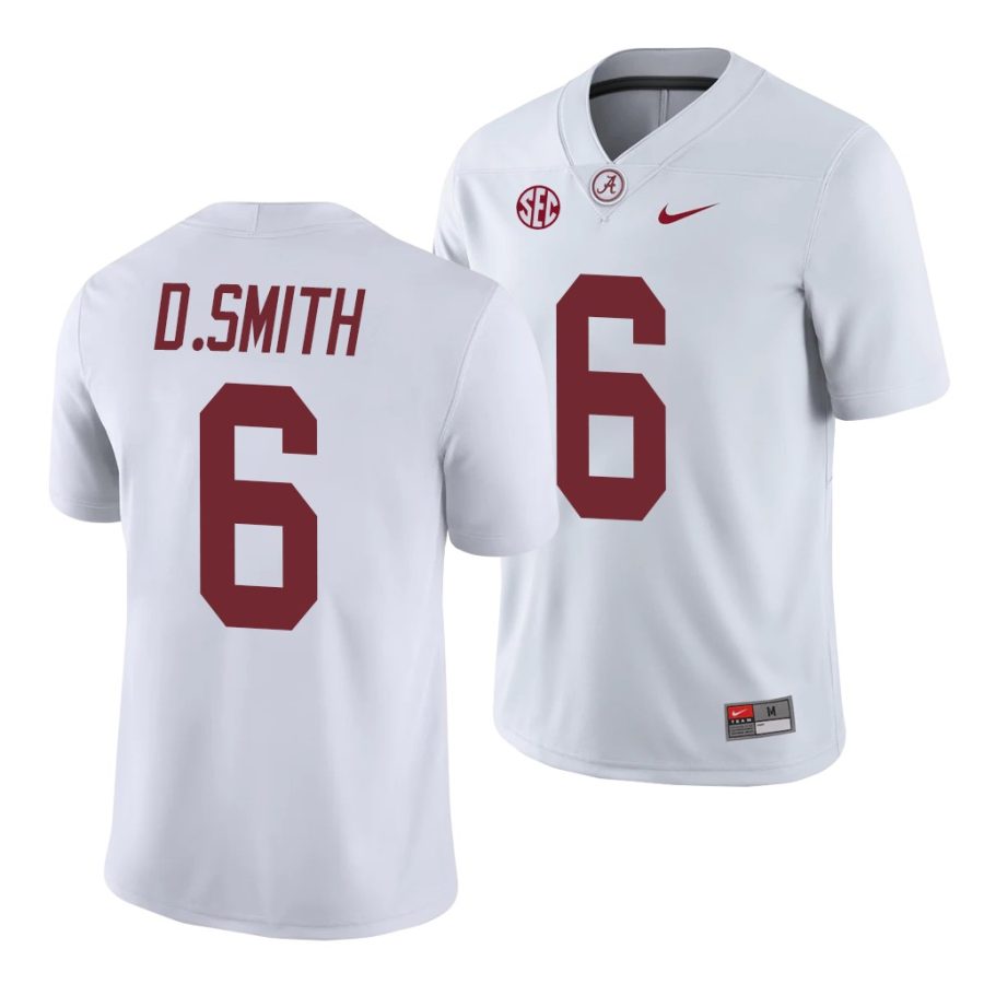 alabama crimson tide devonta smith white game college football jersey