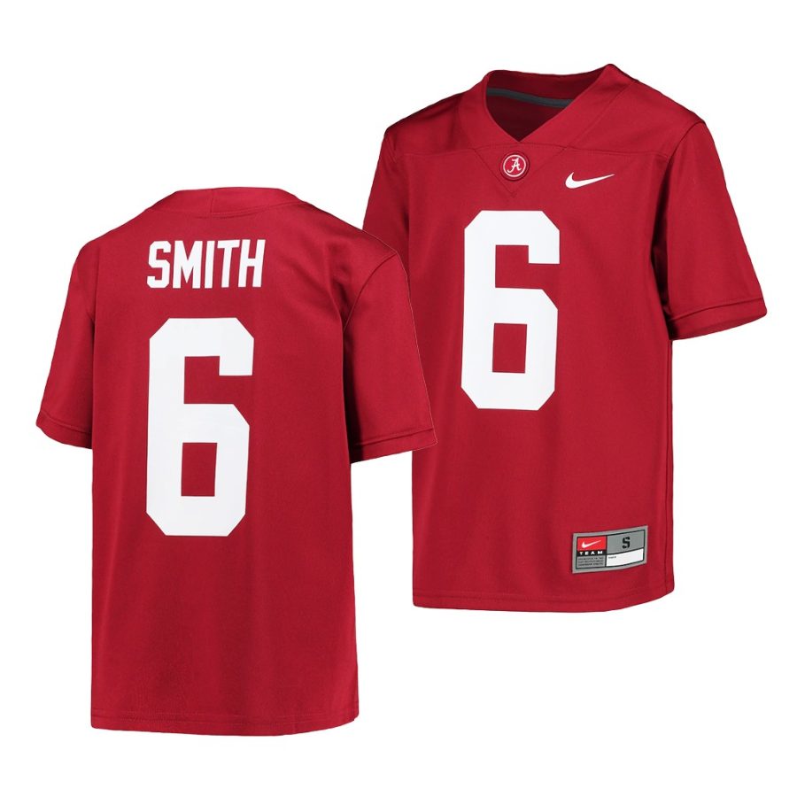 alabama crimson tide devonta smith youth crimson college football jersey