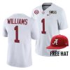 alabama crimson tide jameson williams white 2021 cotton bowl champions cfp jersey