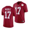 alabama crimson tide jaylen waddle crimson 2021 rose bowl college football jersey