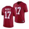 alabama crimson tide jaylen waddle crimson game men's jersey