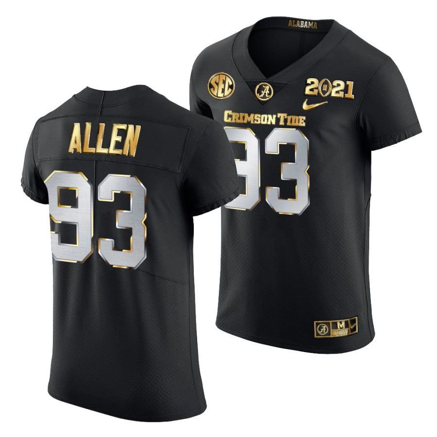 alabama crimson tide jonathan allen black 2021 college football playoff championship golden authentic jersey