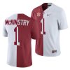 alabama crimson tide kool aid mckinstry white crimson split men's jersey