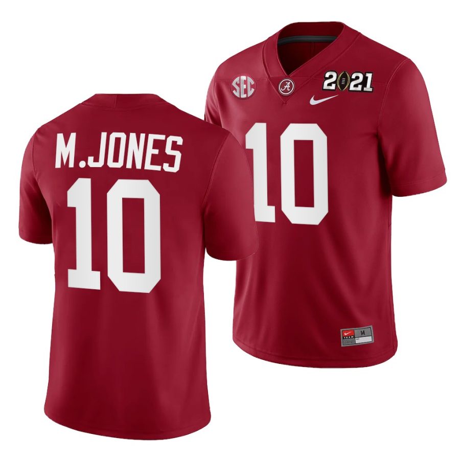 alabama crimson tide mac jones crimson 2021 rose bowl champions college football playoff college football playoff jersey