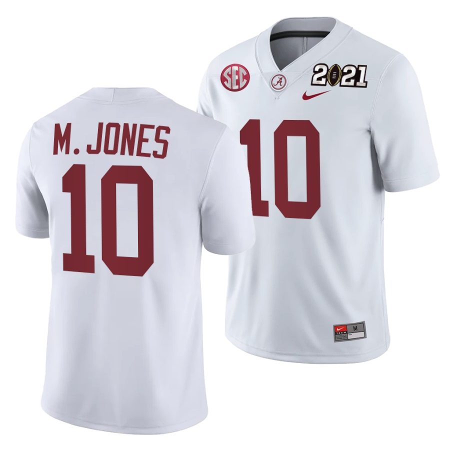 alabama crimson tide mac jones white 2021 rose bowl champions college football playoff college football playoff jersey