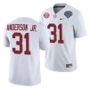 alabama crimson tide will anderson jr. white 2021 cotton bowl college football playoff jersey