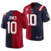 alabama crimson tide x patriots mac jones crimson navy split edition exclusive jersey