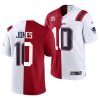 alabama crimson tide x patriots mac jones crimson white split edition commemorative jersey