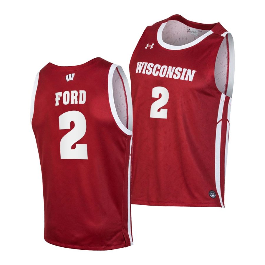 aleem ford red replica men jersey