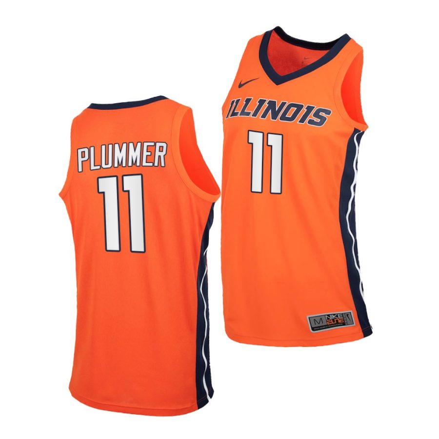 alfonso plummer illinois fighting illini college basketball 2021 22 replica jersey 0