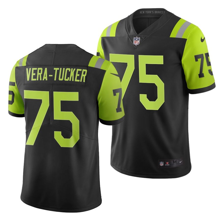 alijah vera tucker jets 2021 nfl draft city edition men's black jersey