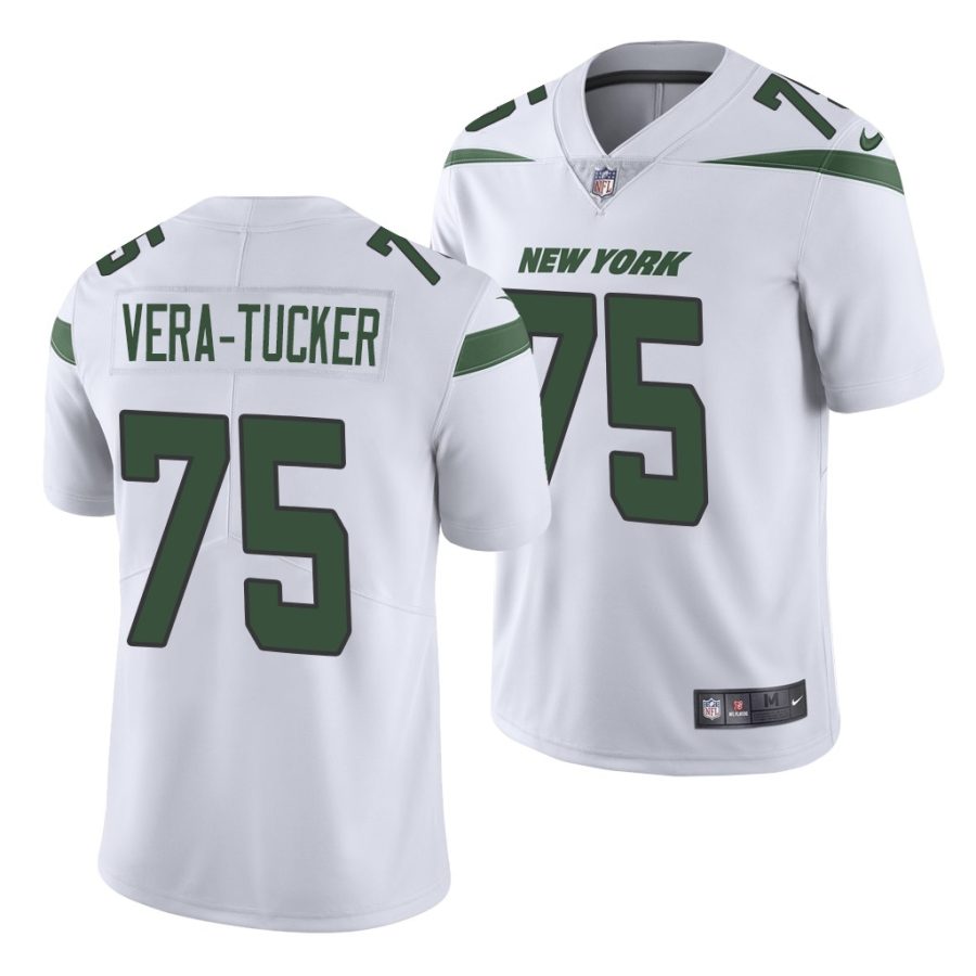 alijah vera tucker jets 2021 nfl draft vapor limited men's white jersey