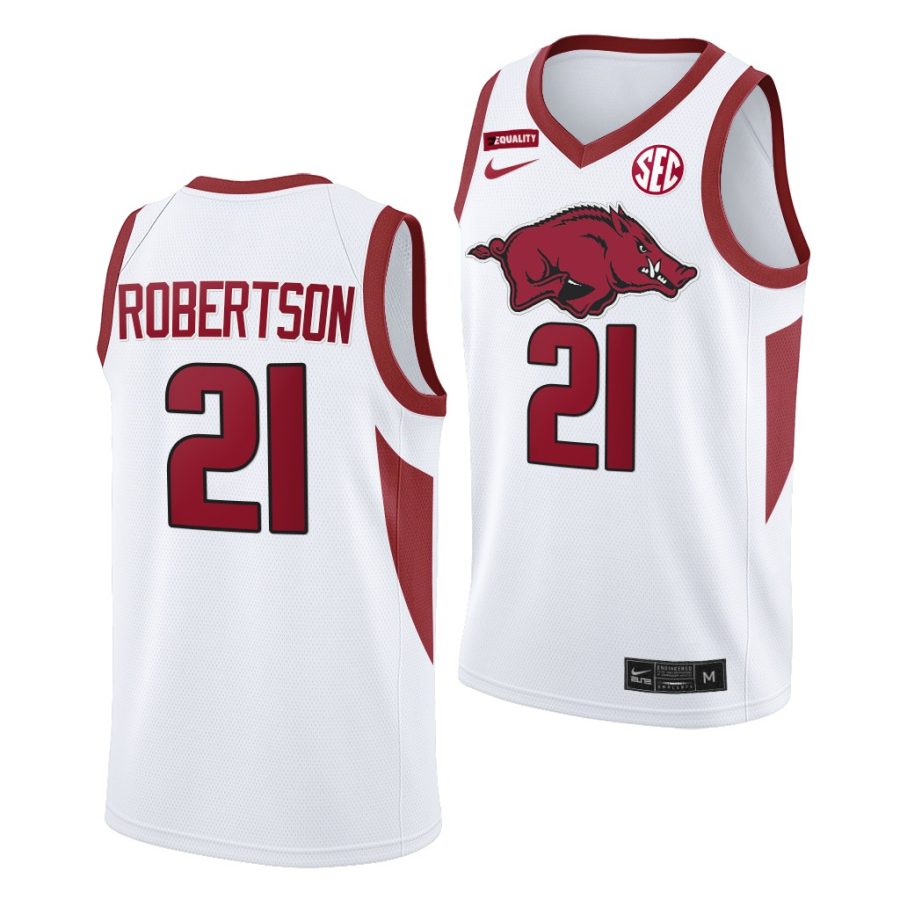 alvin robertson white equality arkansas razorbacks jersey