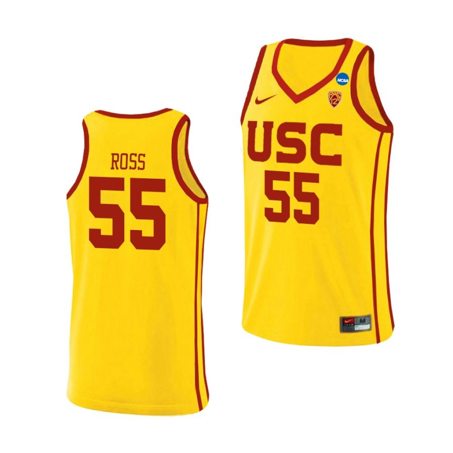 amar ross yellow 2021 march madness sweet 16 men's jersey