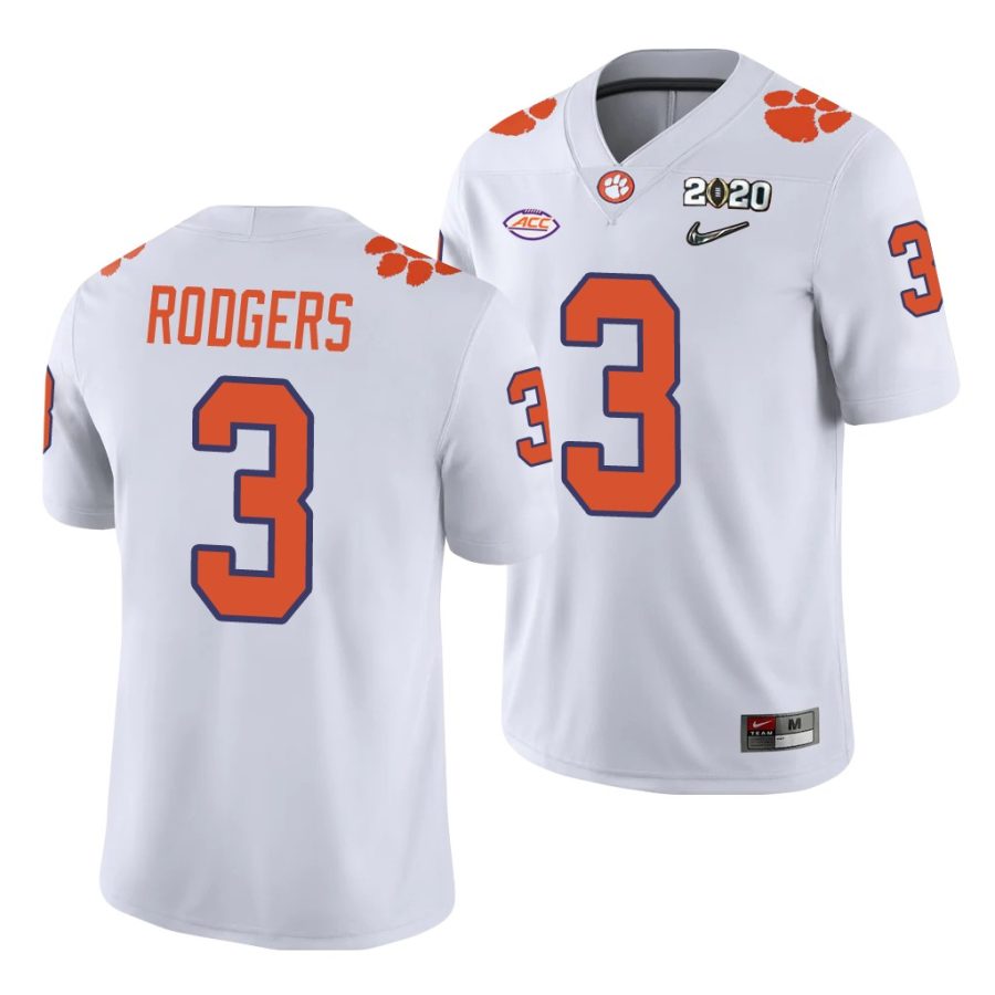 amari rodgers white college football men's jersey