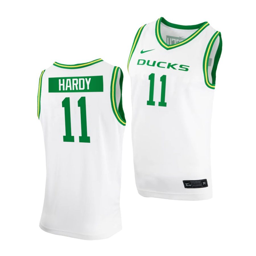 amauri hardy white college basketball oregon ducks jersey