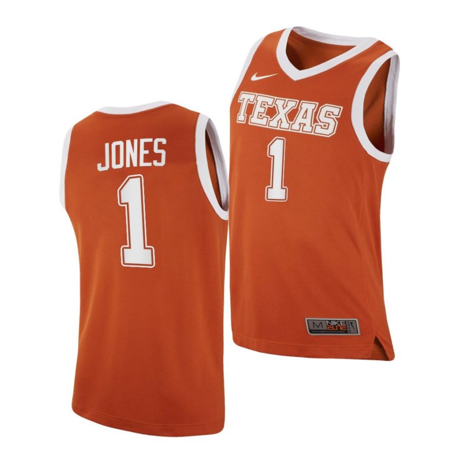 andrew jones orange replica texas longhorns jersey