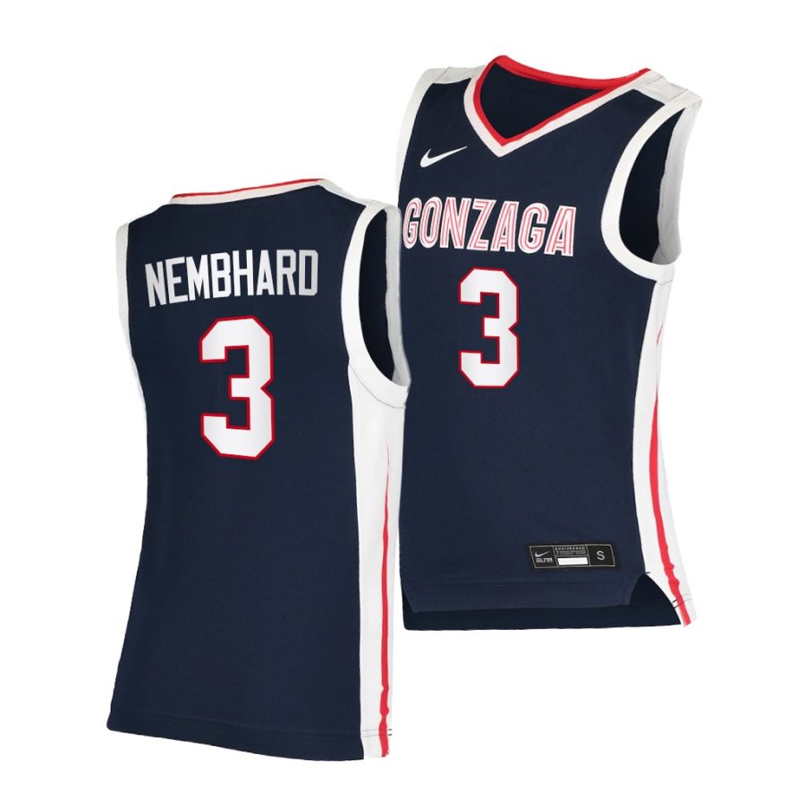 andrew nembhard gonzaga bulldogs navy elite 2020 21 college basketball jersey