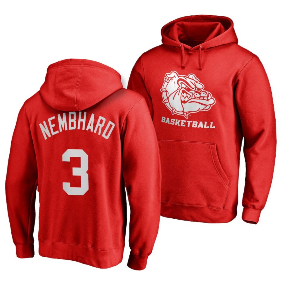 andrew nembhard red name & number gonzaga jersey