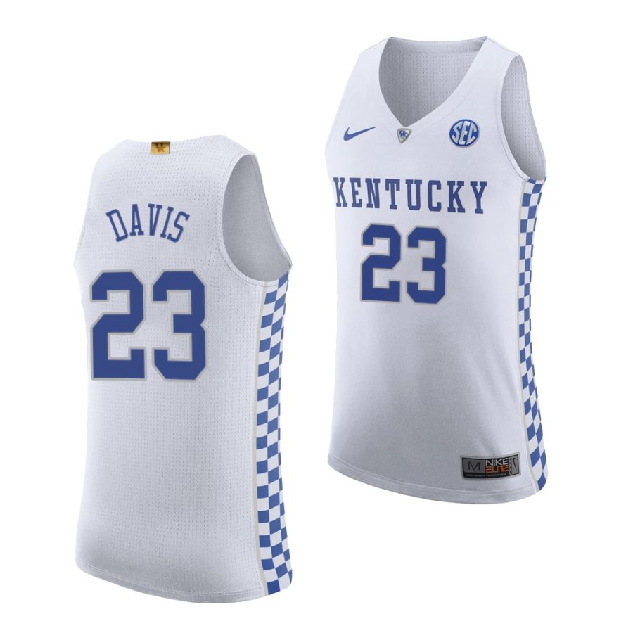 anthony davis white authentic men's jersey