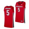 anthony edwards red college basketball timberwolves jersey