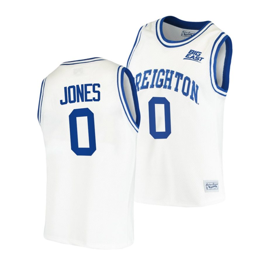 antwann jones white retro men jersey