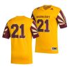 arizona state sun devils custom gold college football men jersey