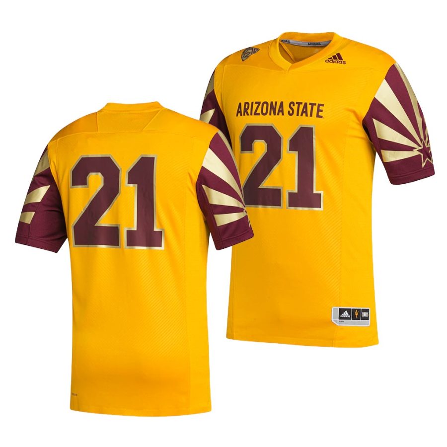 arizona state sun devils custom gold college football men jersey