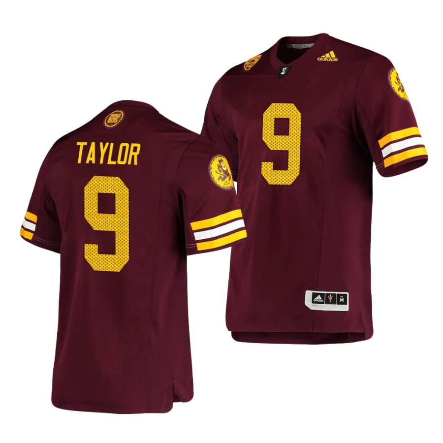 arizona state sun devils d.j. taylor maroon premier men's jersey