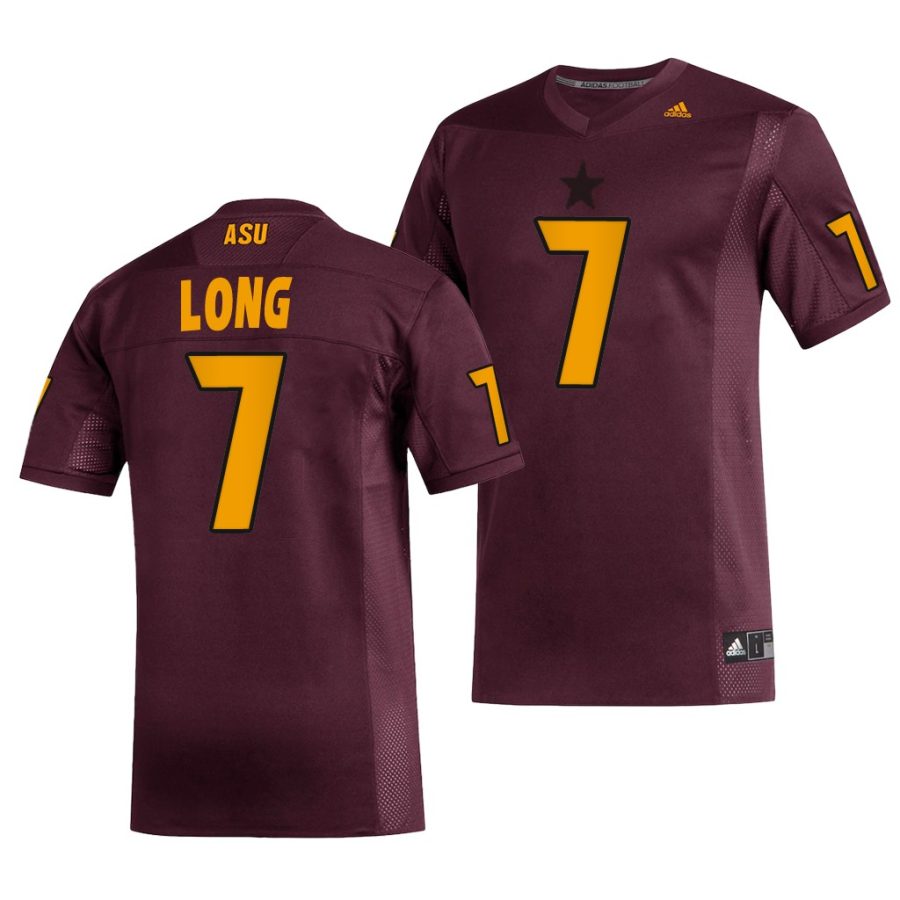 arizona state sun devils ethan long maroon replica men's jersey