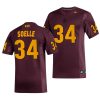 arizona state sun devils kyle soelle maroon replica men's jersey