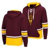 arizona state sun devils maroon college hockey 3.0 lace up pullover hoodie