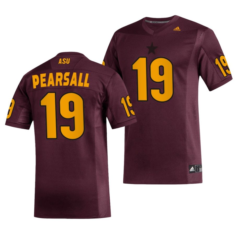 arizona state sun devils ricky pearsall maroon replica men's jersey