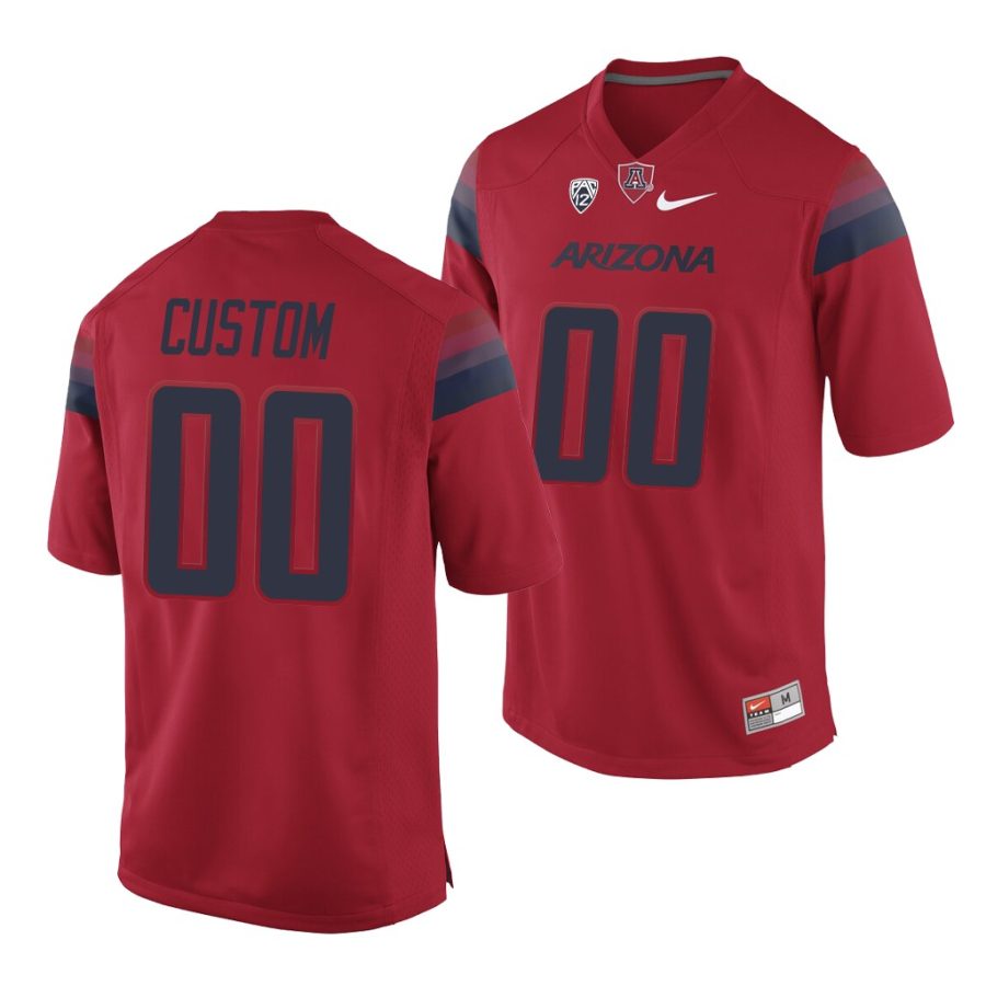 arizona wildcats custom red college football men's jersey