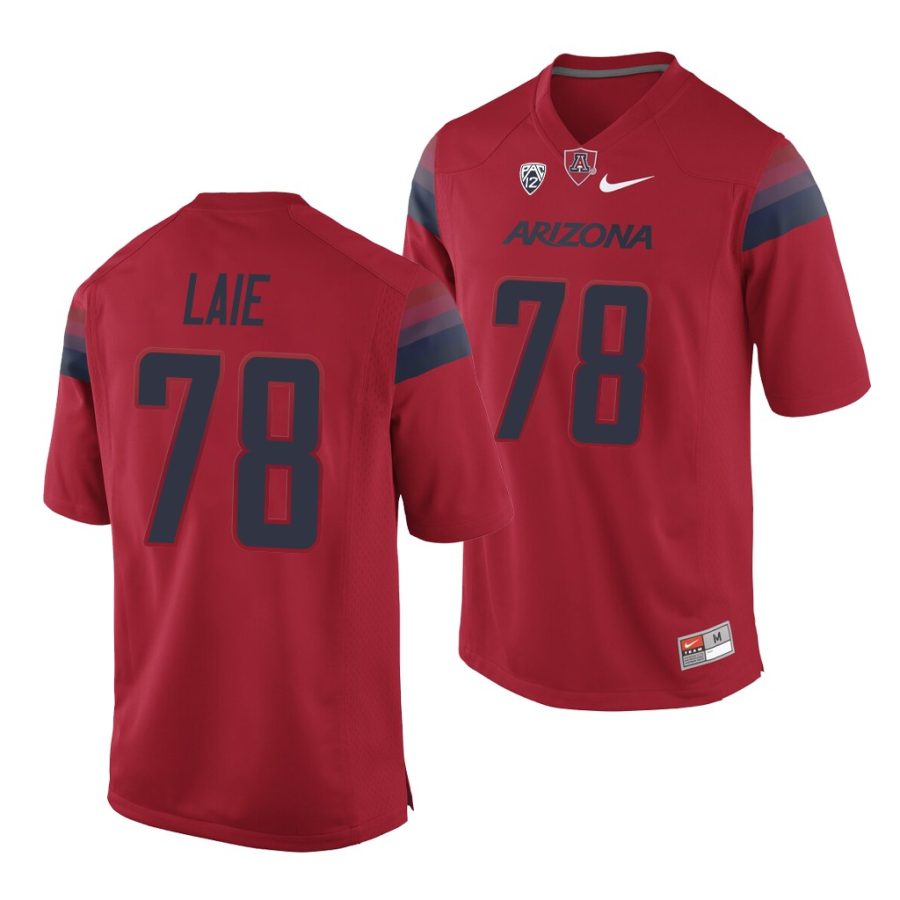 arizona wildcats donovan laie red college football men's jersey