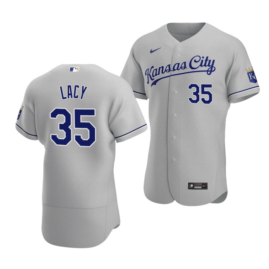 asa lacy royals 2020 mlb draft authentic road gray jersey