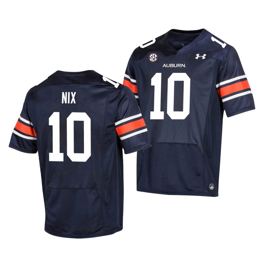 auburn tigers bo nix navy premier men's jersey