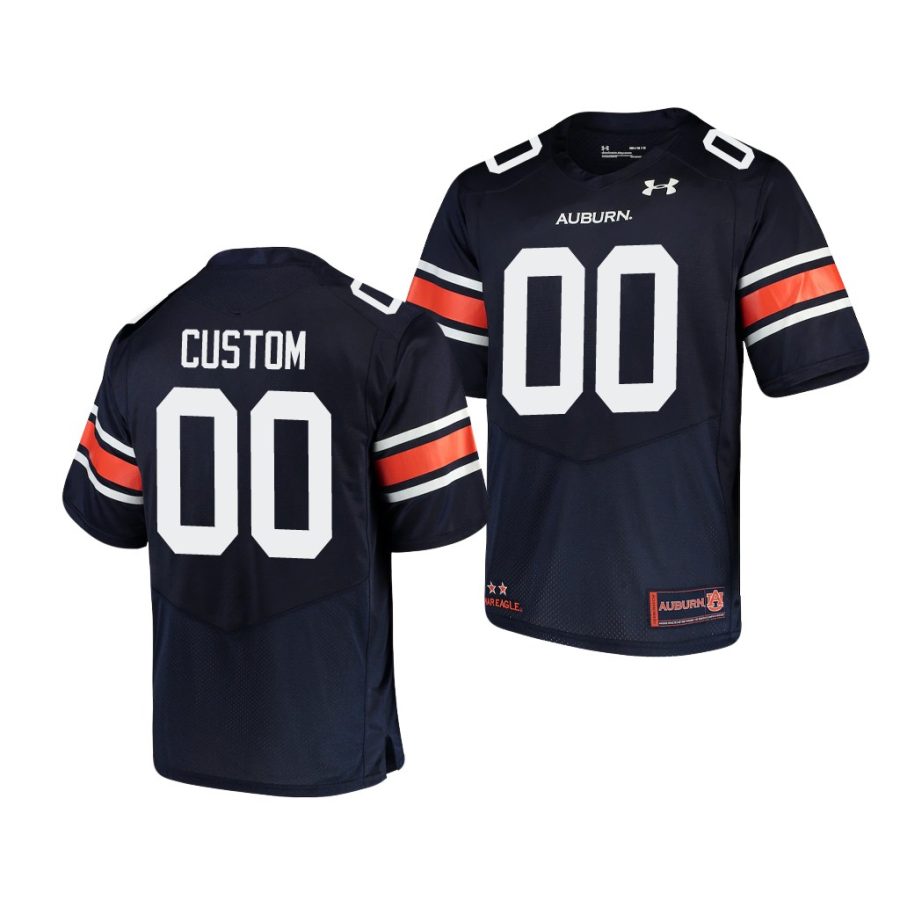 auburn tigers custom navy replica men's jersey