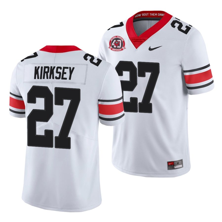 austin kirksey white college football men's jersey