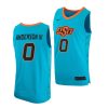 avery anderson iii blue college basketball oklahoma state cowboys jersey