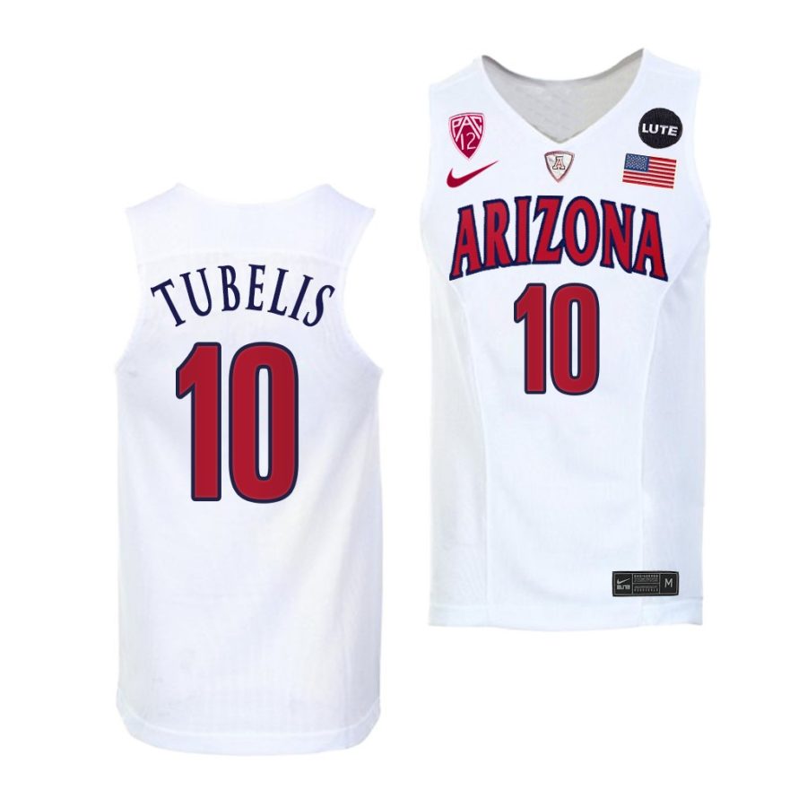 azuolas tubelis arizona wildcats college basketball 2021 22 replica jersey