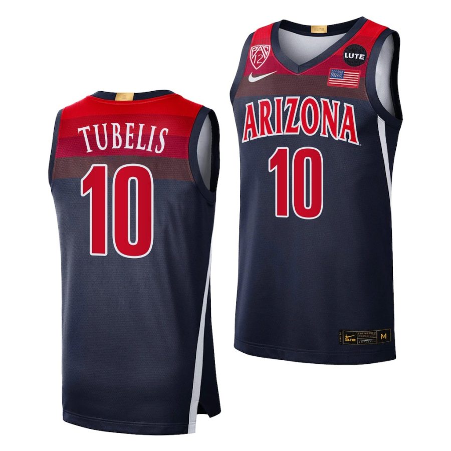 azuolas tubelis arizona wildcats elite limited 2021 22 college basketball jersey