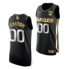 baylor bears custom 2021 march madness golden authentic black jersey