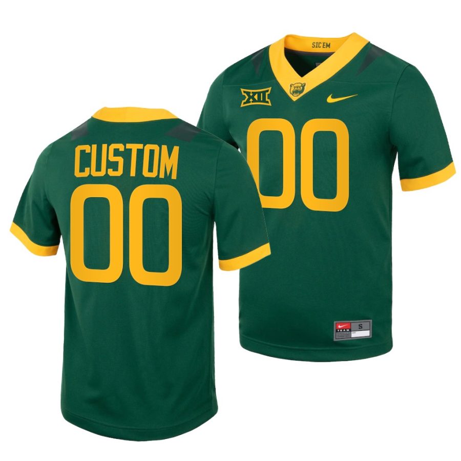 baylor bears custom green college football replica jersey