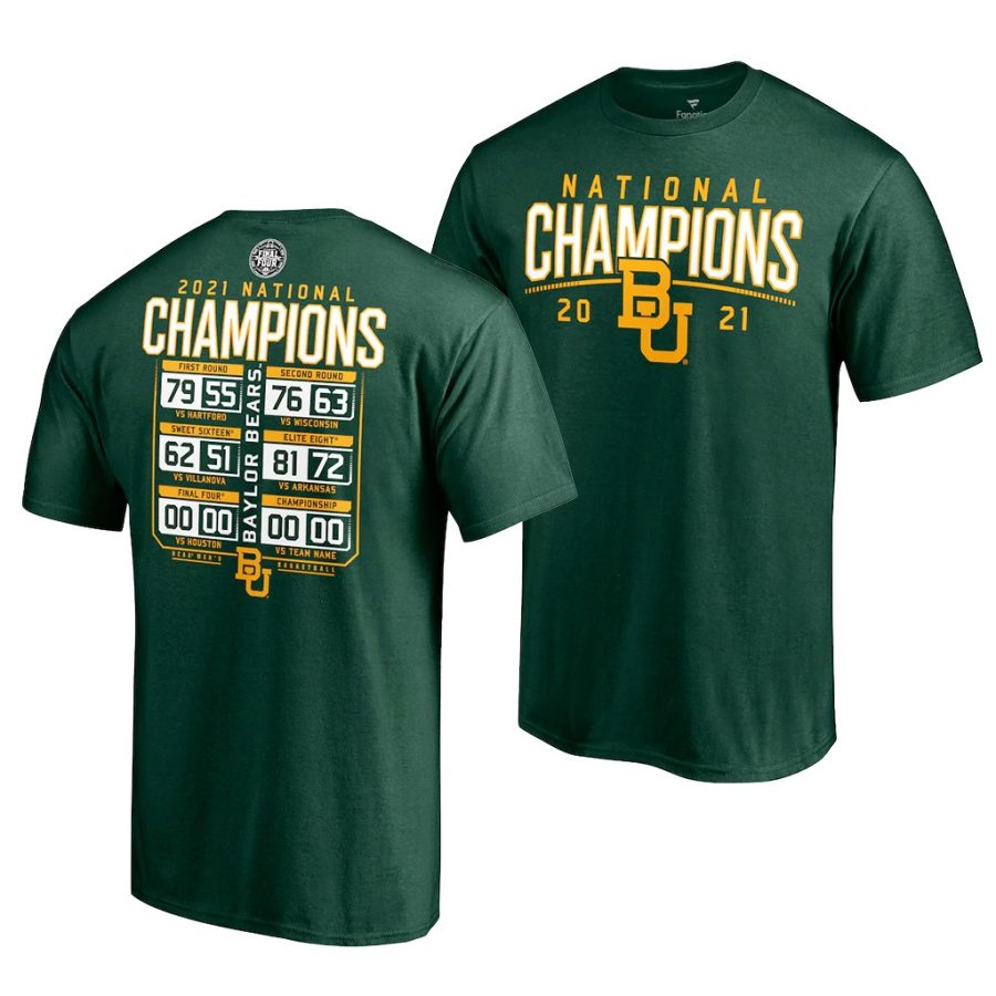 baylor bears green 2021 ncaa national champions posterize men t shirt