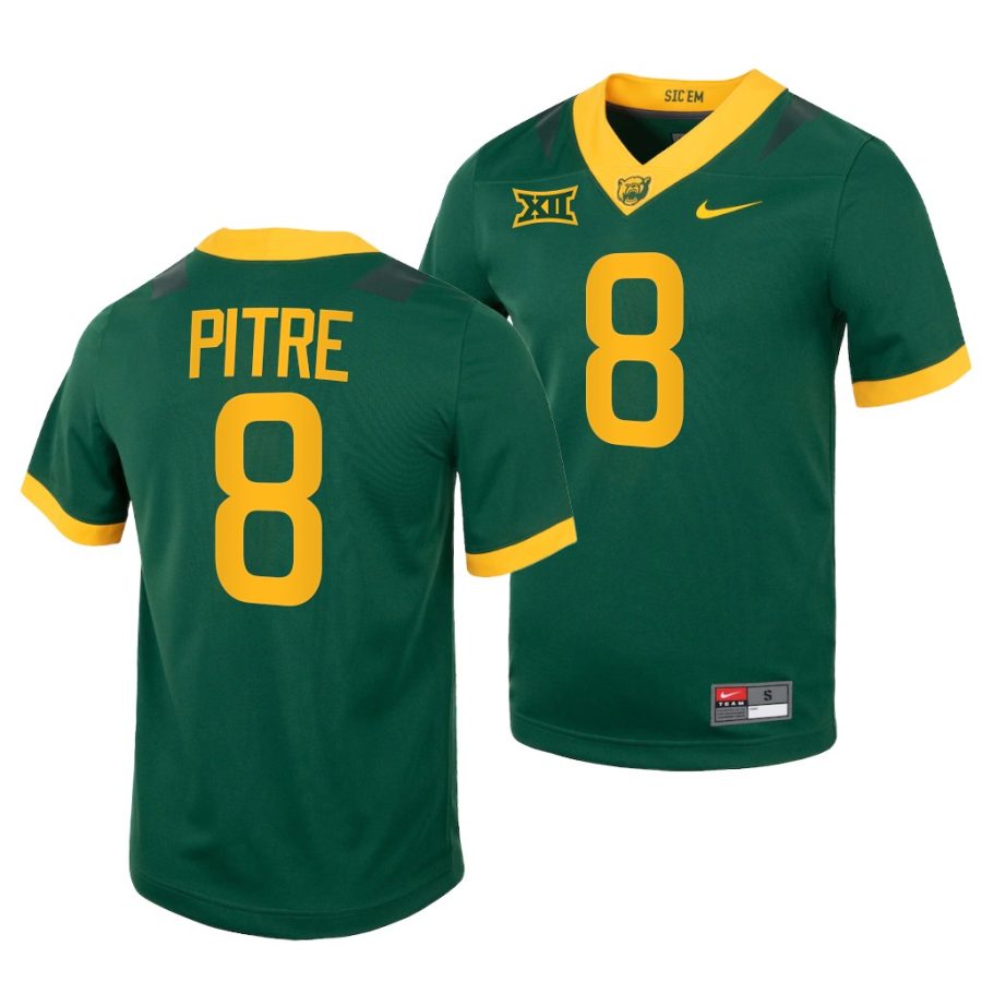 baylor bears jalen pitre green college football replica jersey