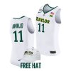 baylor bears james akinjo white home 2021 top transfers jersey